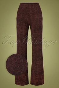 Tante Betsy - 60s Flared Remi Pants in Choco