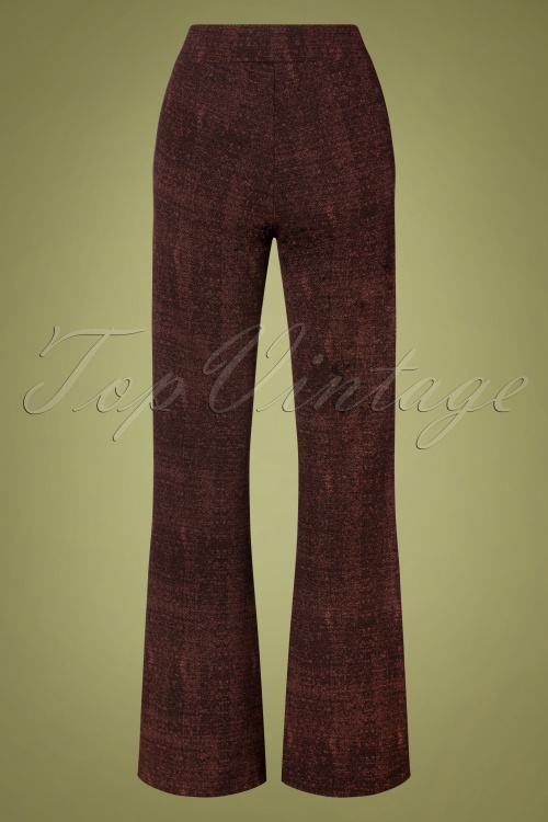 Tante Betsy - Flared Remi broek in choco 2