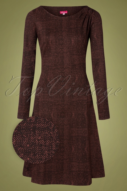 Tante Betsy - 60s Sally Remi Dress in Choco