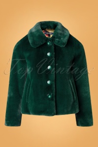 King Louie - 60s Anais Philly Coat in Sycamore Green 3