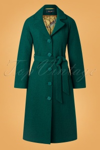 King Louie - 70s Peyton Kennedy Coat in Dragonfly Green 2