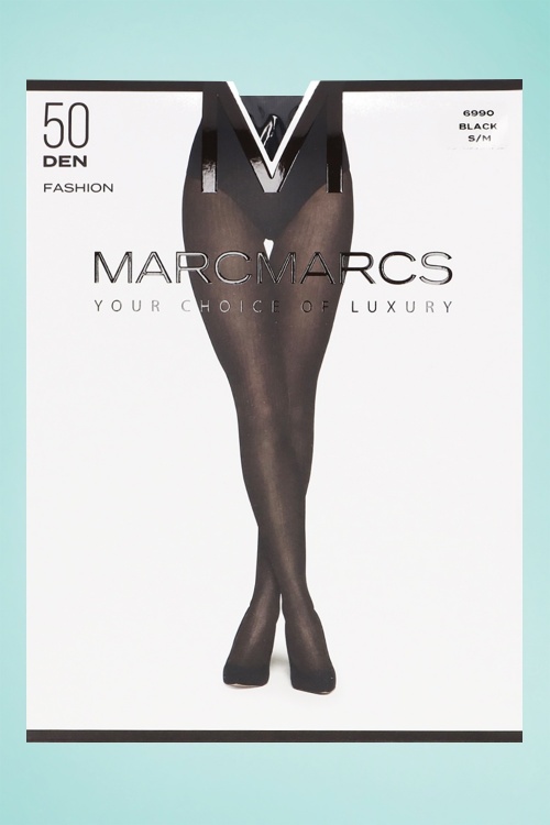 Marcmarcs - Confetti Tights Années 50 en Noir 2