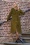 Peyton Kennedy Coat Années 70 en Vert Ambre