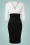 50s Vivian Pencil Dress in Black and White