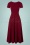 Vintage Chic for TopVintage 50s Mandy Short Sleeve Maxi Dress in Wine