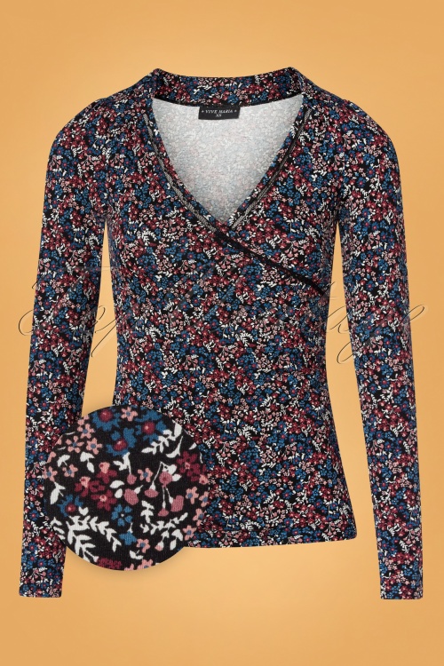 Vive Maria - 60s Amelie Shirt in Black and Multi