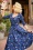 TopVintage exclusive ~ Eliane Wonderland Swing Dress Années 50 en Bleu