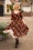 TopVintage exclusive ~ 50s Eliane Pumpkin Swing Dress in Black