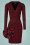 60s Red Passion Wrap Dress in Black and Red