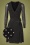 60s Montmartre Wrap Dress in Black