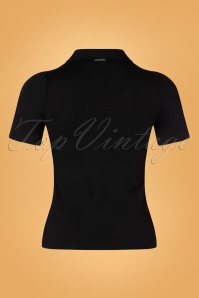 Vive Maria - 60s Amelie's Evening Shirt in Black 3