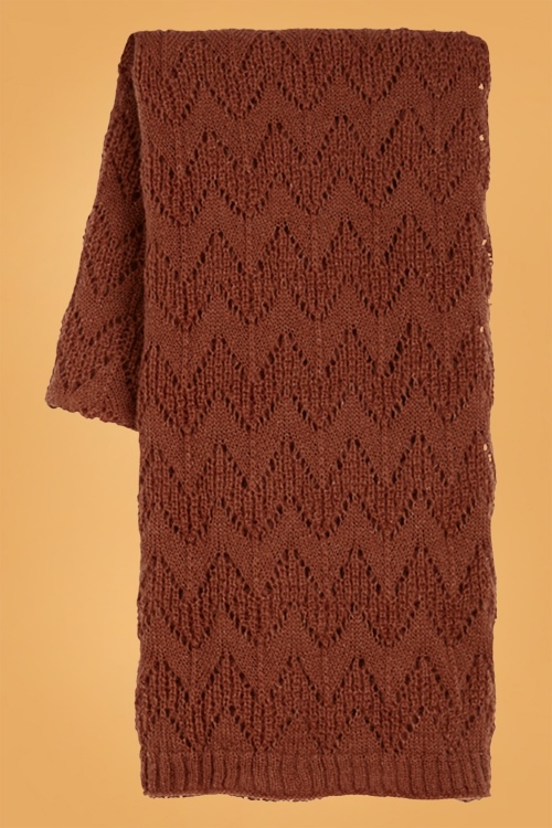 King Louie - 70s Tosca Scarf in Spicy Brown 4