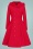 Collectif Clothing 50s Heather Hooded Swing Coat in Red