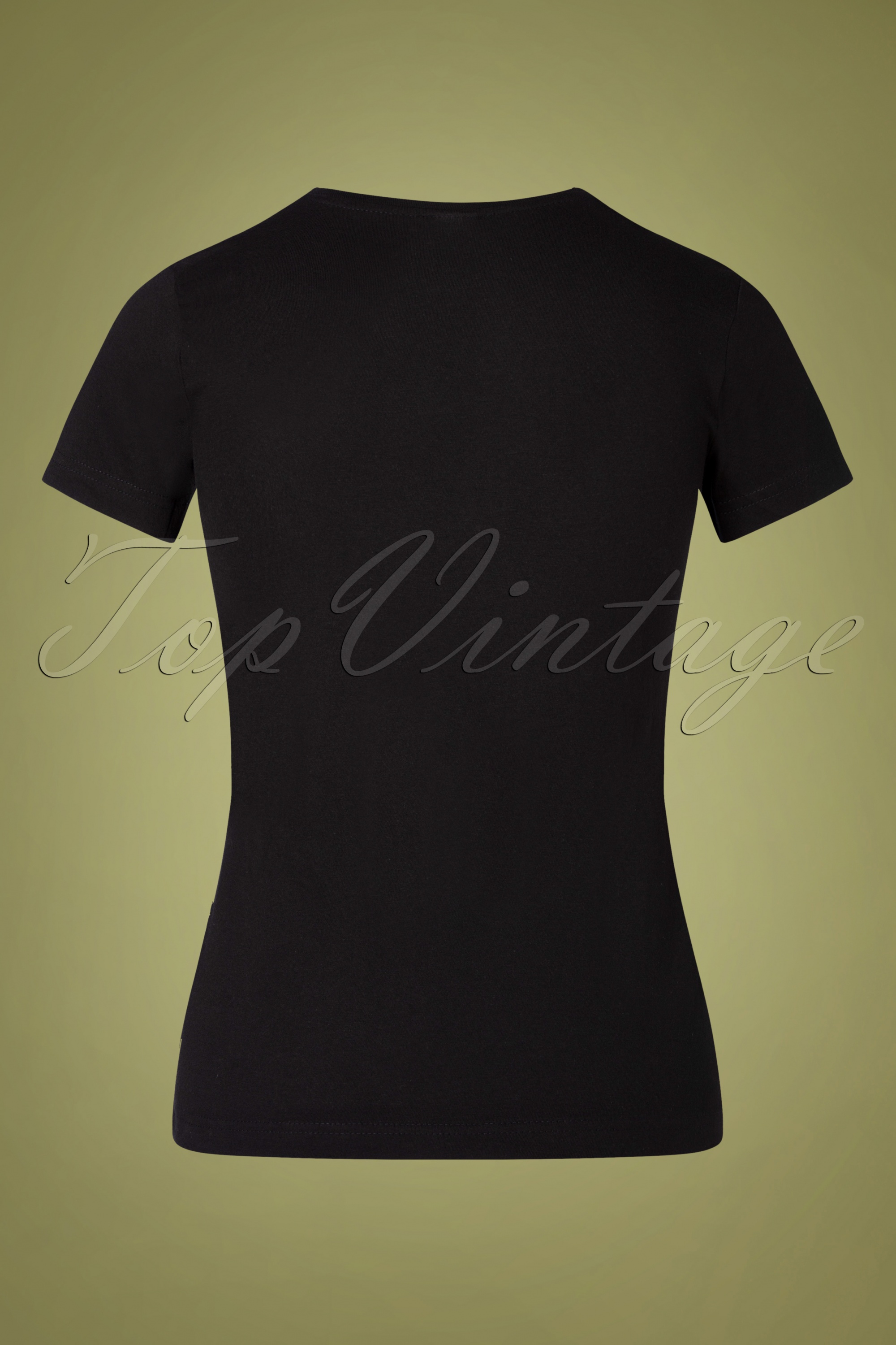 PinRock - Pin Up Gag T-shirt in zwart 3