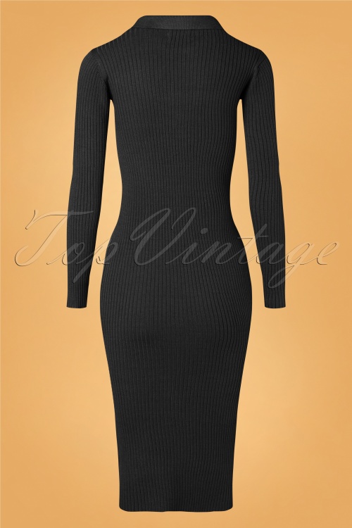 Compania Fantastica - 70s Dana Dress in Black 5