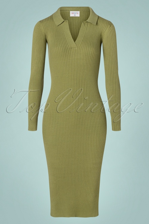 Compania Fantastica - 70s Dana Dress in Green 2