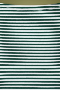 Banned Retro - 50s Merry Xmas Stripe Top in White and Green 4
