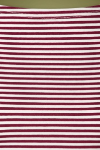 Banned Retro - Merry Xmas Stripe Top Années 50 en Blanc et Rouge 4