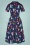 Banned 43156 Vintage Christmas Swing Dress In Navy 07012022 607W