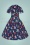 Banned 43156 Vintage Christmas Swing Dress In Navy 07012022 601W