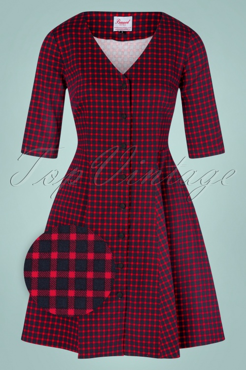 Banned Retro - 50s Tis The Season Dress in Red
