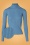 Wild Pony 70s Janis Turtleneck Jumper in Cloudy Blue