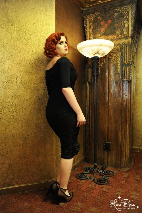 Pinup Couture - 50s Monica Dress in Black from Laura Byrnes Black Label  5