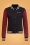 Queen Kerosin - Queen Of The Road College sweat jas in zwart en rood 2