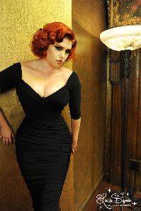 Pinup Couture - 50s Monica Dress in Black from Laura Byrnes Black Label  3