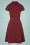 Queen Kerosin 42550 Swing Dress Bordeaux Workwear 220921 607W
