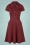 Queen Kerosin 42550 Swing Dress Bordeaux Workwear 220921 602W