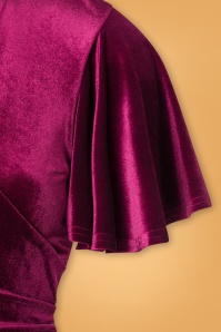 Vintage Chic for Topvintage - Zhara swing jurk in claret 5