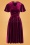 Vintage Chic for TopVintage Zhara Swing Dress Années 50 en Bordeaux