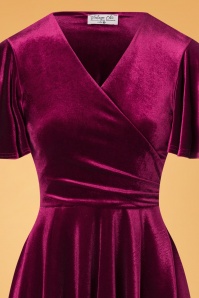 Vintage Chic for Topvintage - 50s Zhara Swing Dress in Claret 2