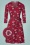 60s Halle Flowers Dress in Red Square