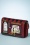 Vendula - Tattoo Shop Medium Ziparound Wallet in Burgundy 2