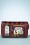 Vendula - Tattoo Shop Medium Ziparound Wallet in Burgundy