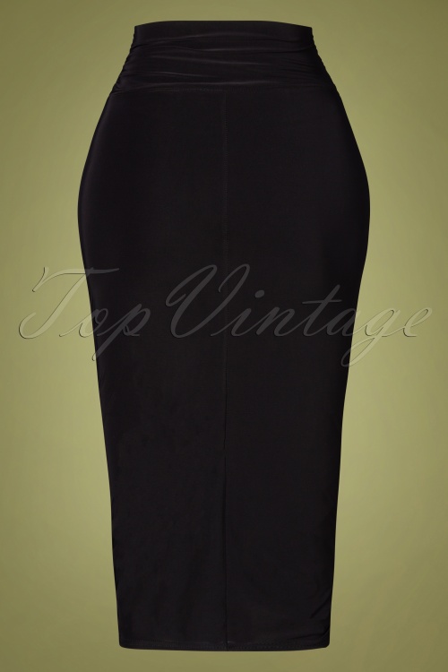 Vintage Chic for Topvintage - 50s Patty Pencil Skirt in Black 3