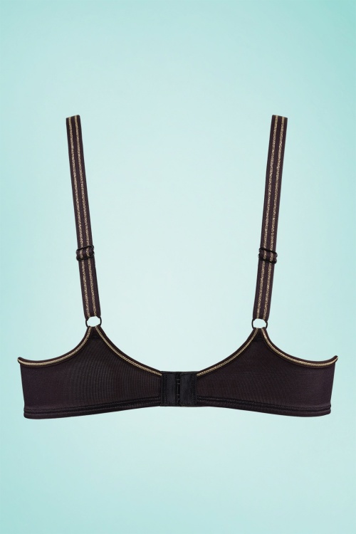 Marlies Dekkers - The Adventuress Padded Balcony Bra in Black and Gold 3
