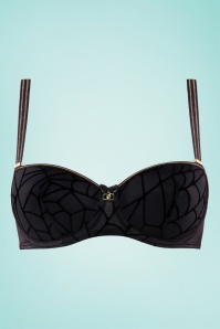 Marlies Dekkers - The Adventuress Padded Balcony Bra in Black and Gold 2