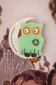 Erstwilder - A Most Ghostly Owl Brosche
