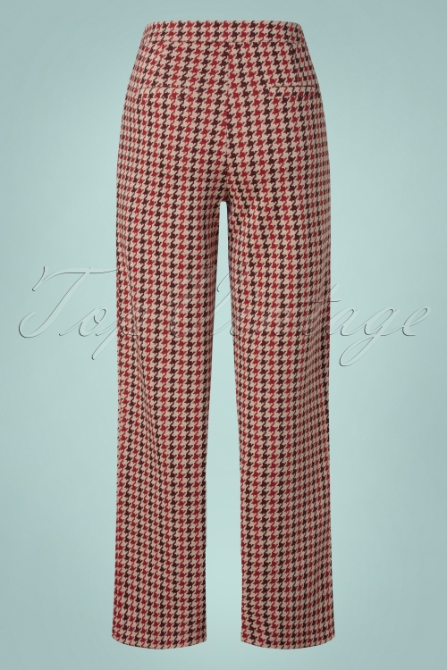 Mademoiselle Yeye 43611 Trousers One Step Beyond Brown Red 07212022 506W