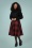 Timeless 40s Sophie Wool Skirt in Red