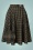 40s Sophie Wool Check Skirt in Green