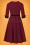 Glamour Bunny - 50s Nicky Swing Dress in Burgundy 8