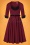 Glamour Bunny - 50s Nicky Swing Dress in Burgundy 3