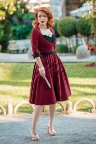 Dolly and Dotty - 50s Ruth Swing Skirt in Red