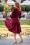 Glamour Bunny - 50s Nicky Swing Dress in Burgundy 2