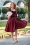 Glamour Bunny - Nicky Swing Dress Années 50 en Bordeaux 4