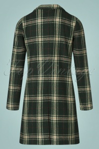 Timeless - 60s Davia Coat in Checkered Green 2